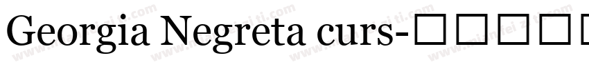Georgia Negreta curs字体转换